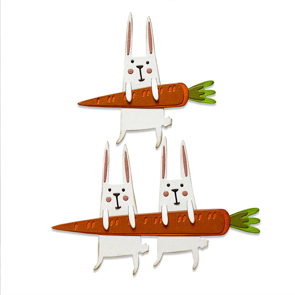 Sizzix • tim holtz thinlits die set carrot bunny 11pcs