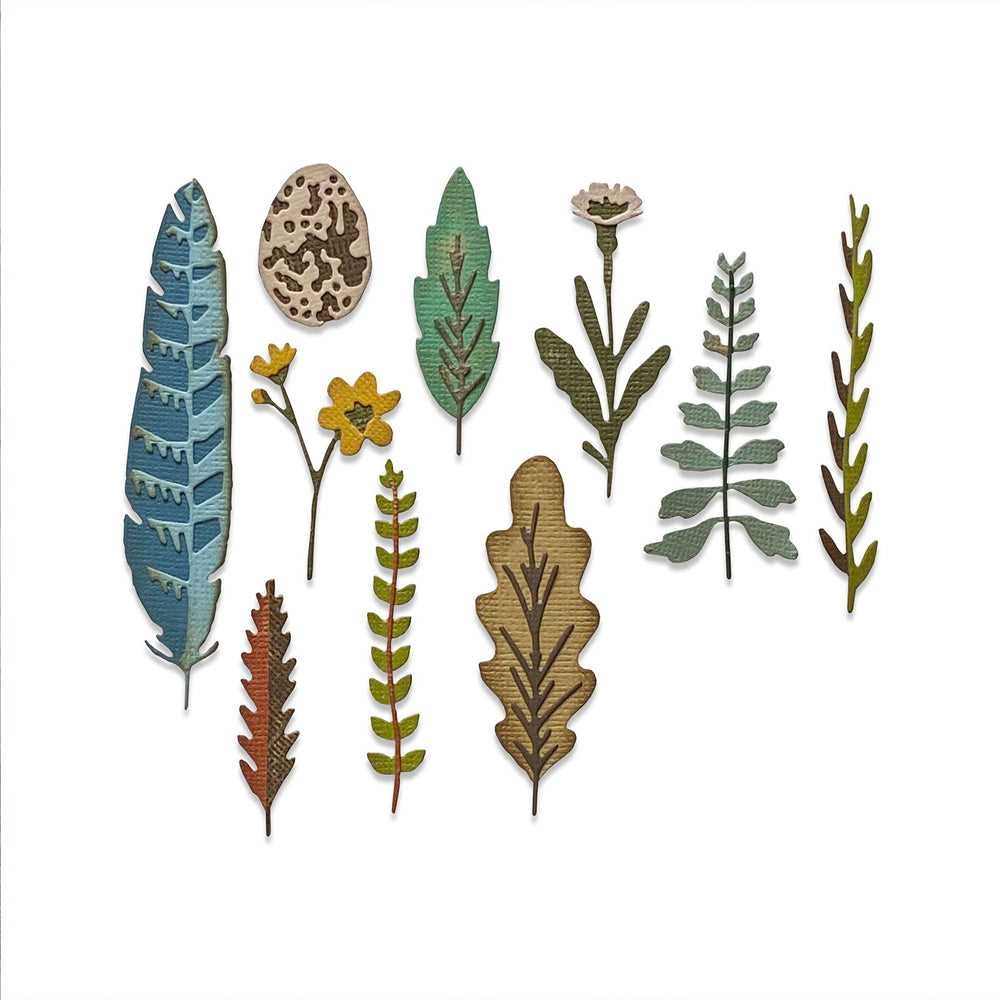 Sizzix • tim holtz thinlits die set funky nature 10pcs
