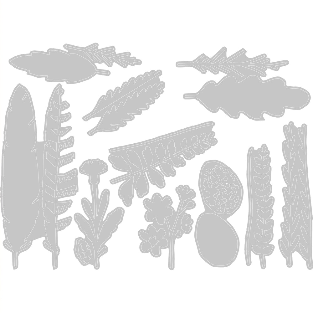 Sizzix • tim holtz thinlits die set funky nature 10pcs