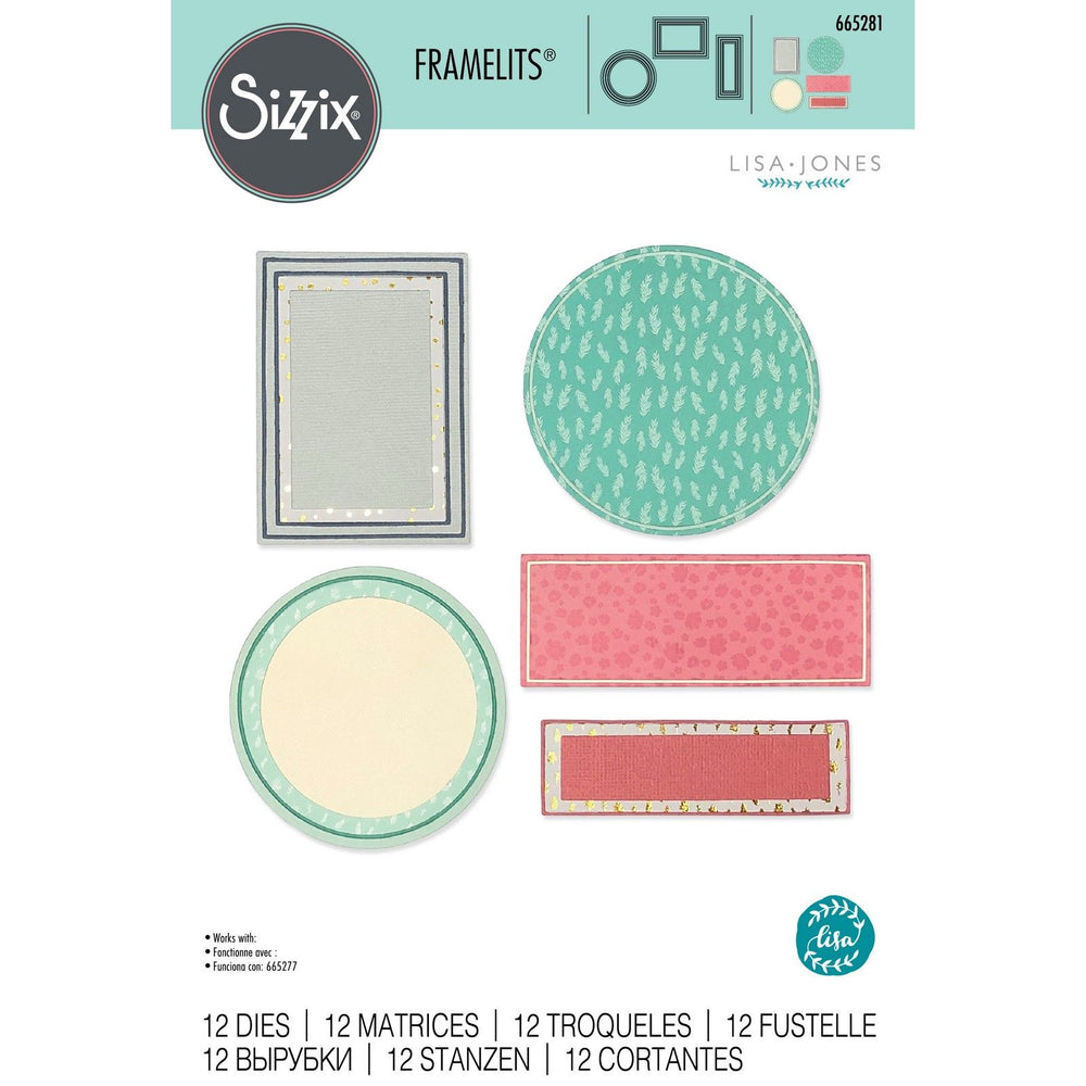 Sizzix • framelits die set frames borders by lisa jones