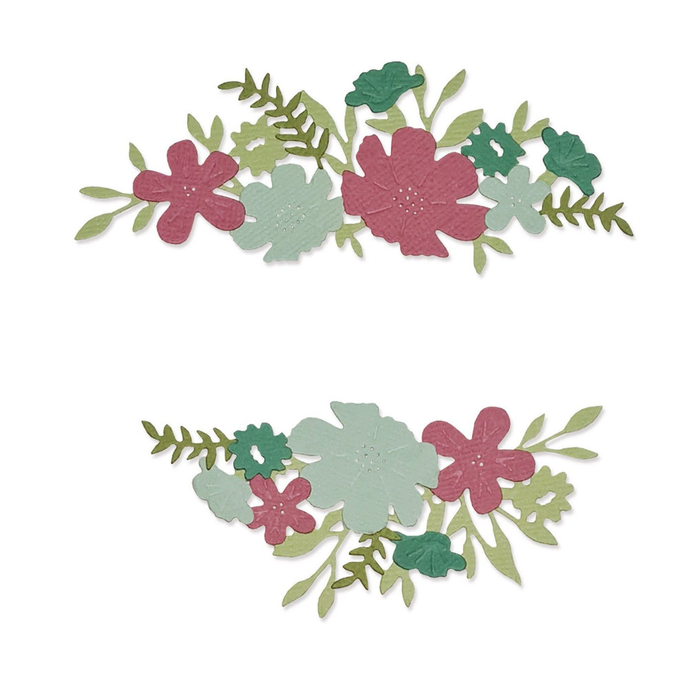 Sizzix • thinlits die set wild blossom borders by lisa jones