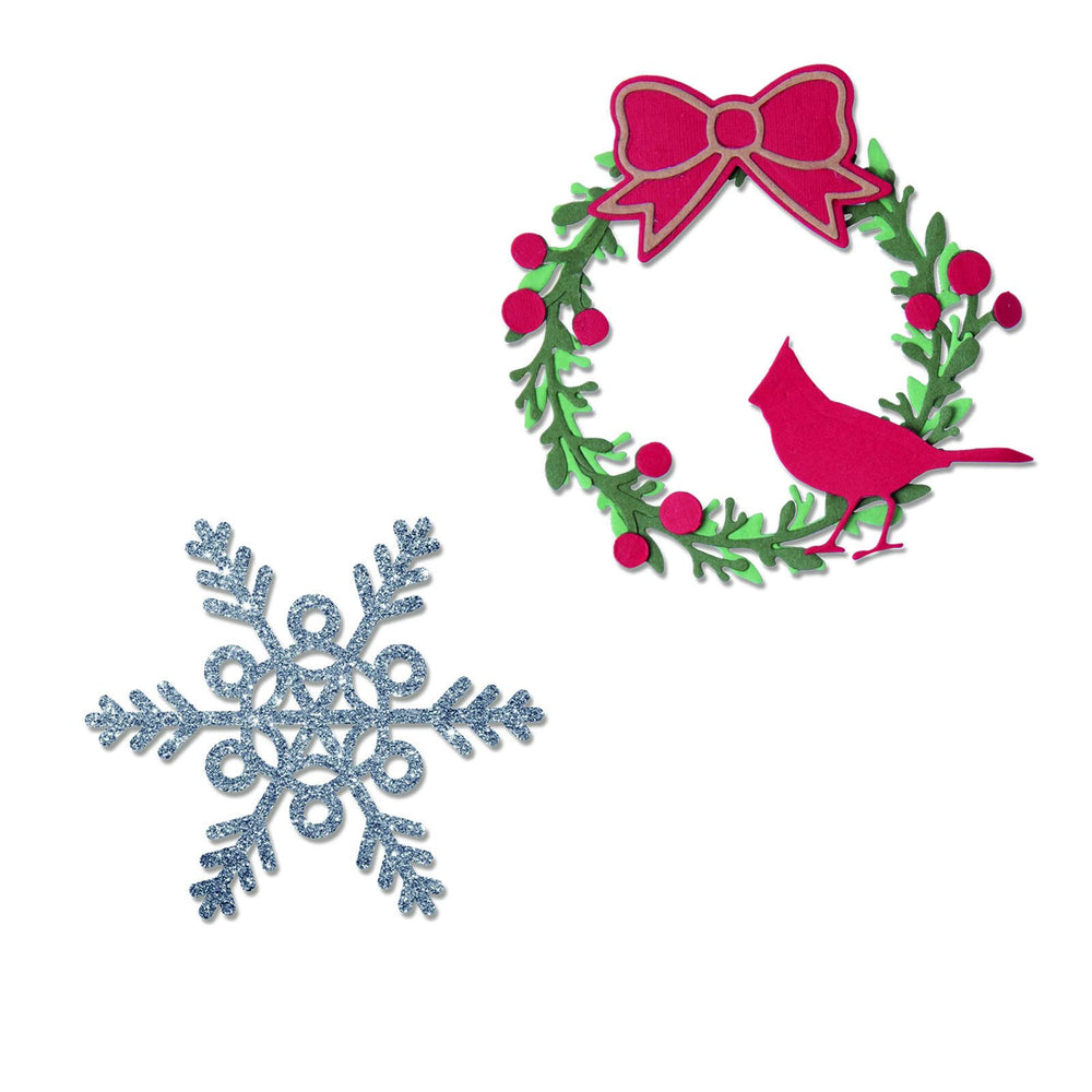 Sizzix • thinlits die set wreath snowflake