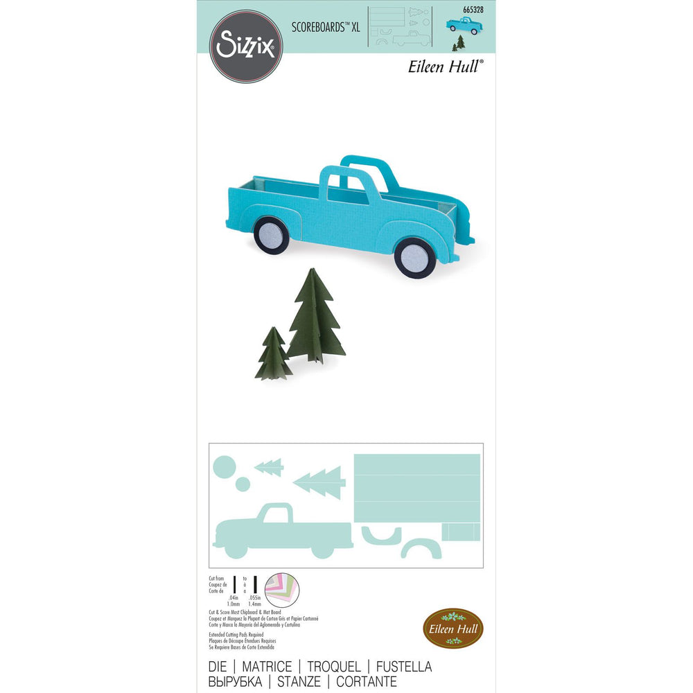 Sizzix • score boards xl die box vintage truck