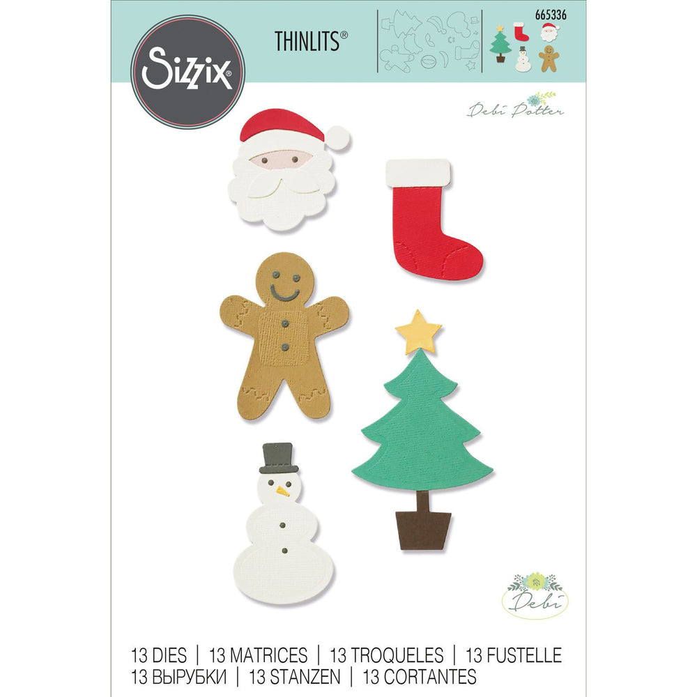 Sizzix • thinlits die set basic christmas shapes