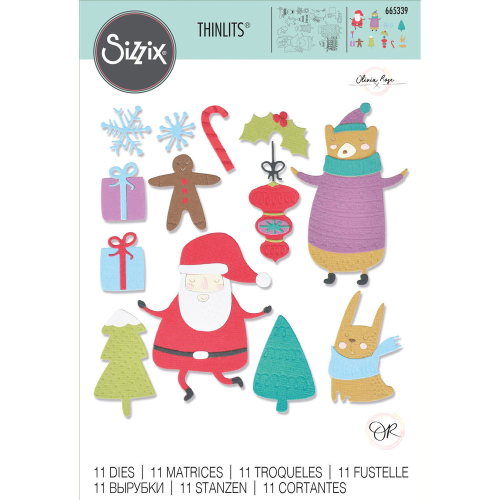 Sizzix • thinlits die set doodle christmas