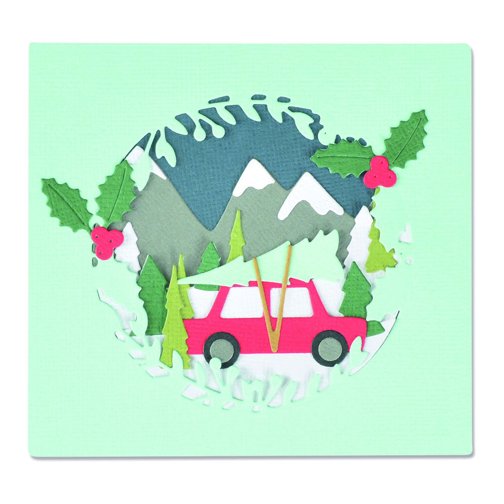 Sizzix • thinlits die set winter woodland