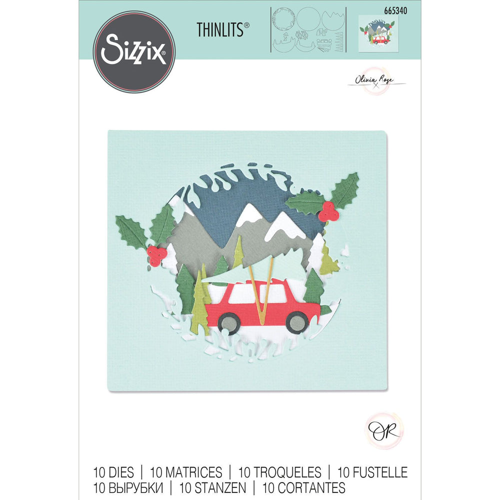 Sizzix • thinlits die set winter woodland