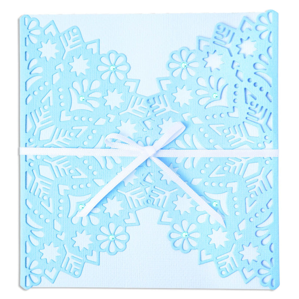 Sizzix • thinlits die snowflake wrap