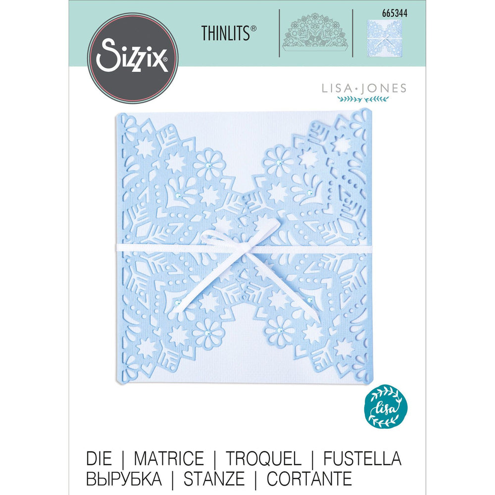 Sizzix • thinlits die snowflake wrap