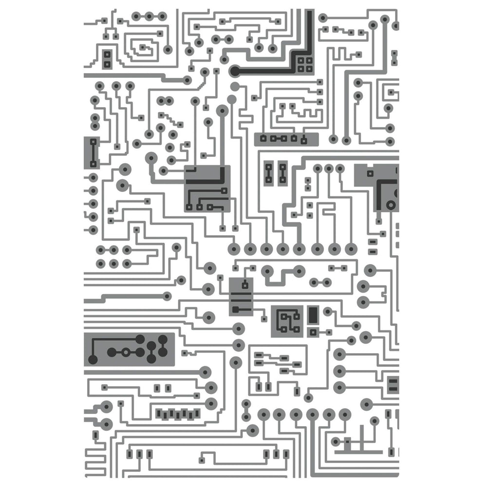 Sizzix • tim holtz multi-level texture fades embossing folder circuit