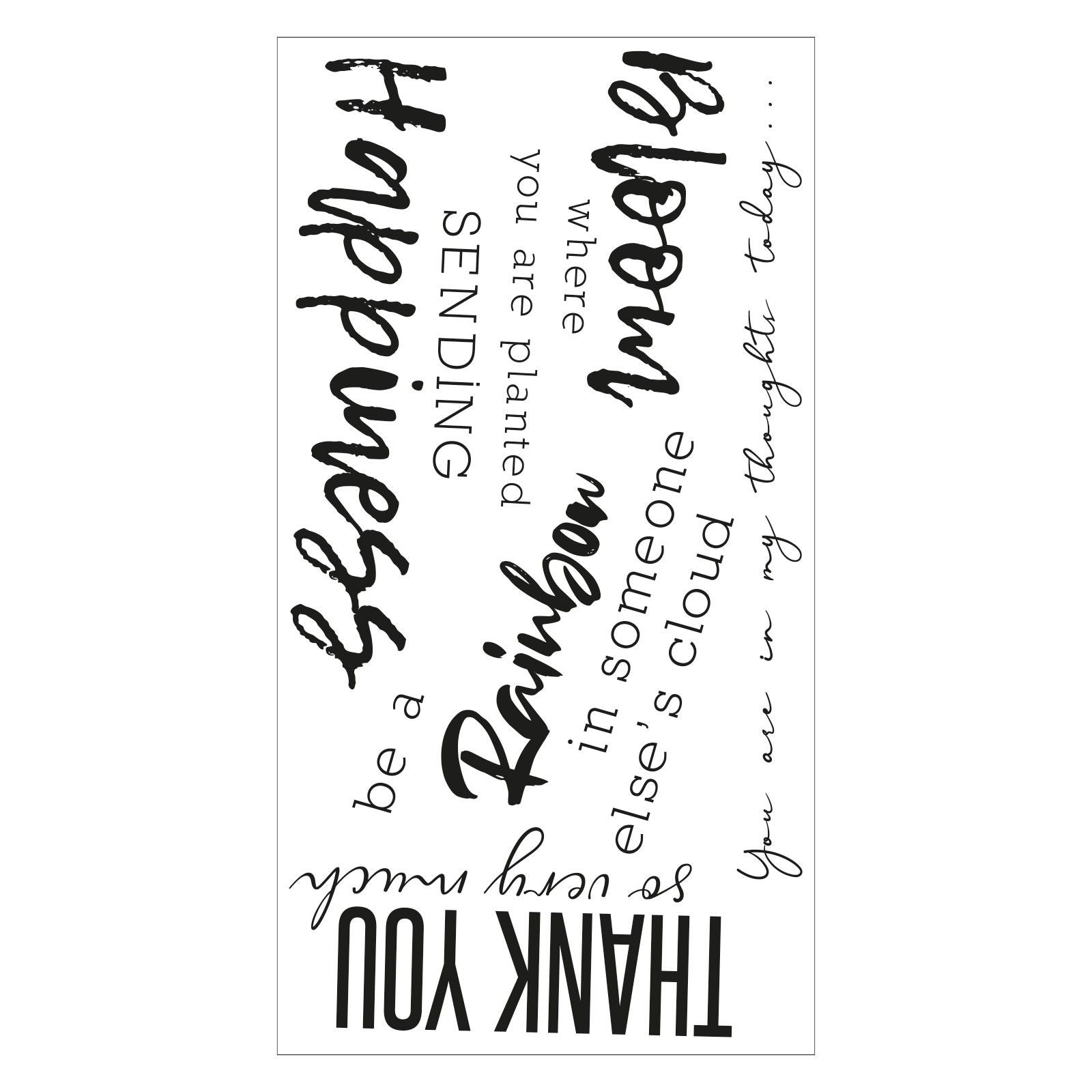 Sizzix • clear stamps sunnyside sentiments #1