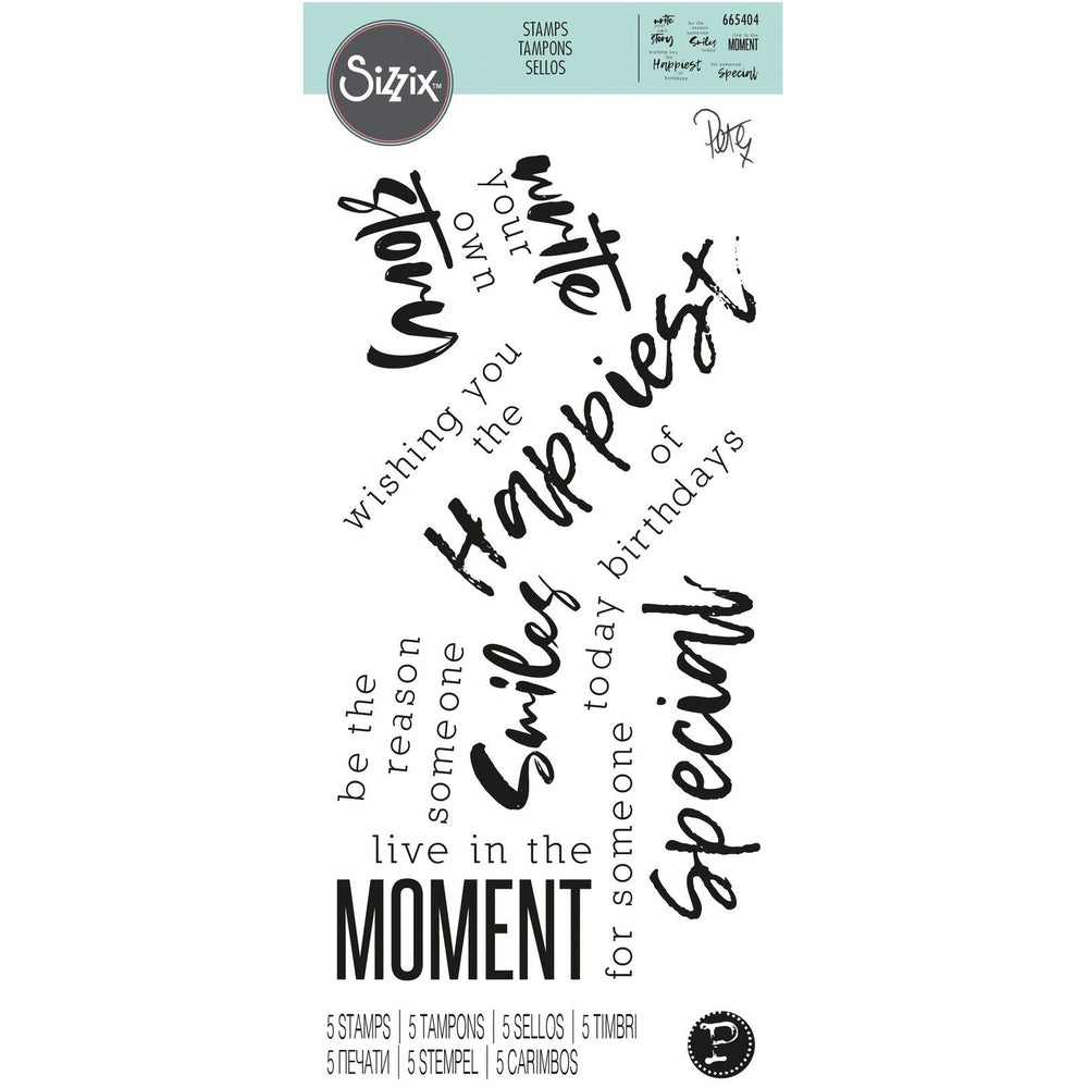 Sizzix • clear stamps sunnyside sentiments #2
