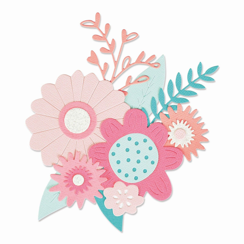 Sizzix • thinlits snijmal bold flowers