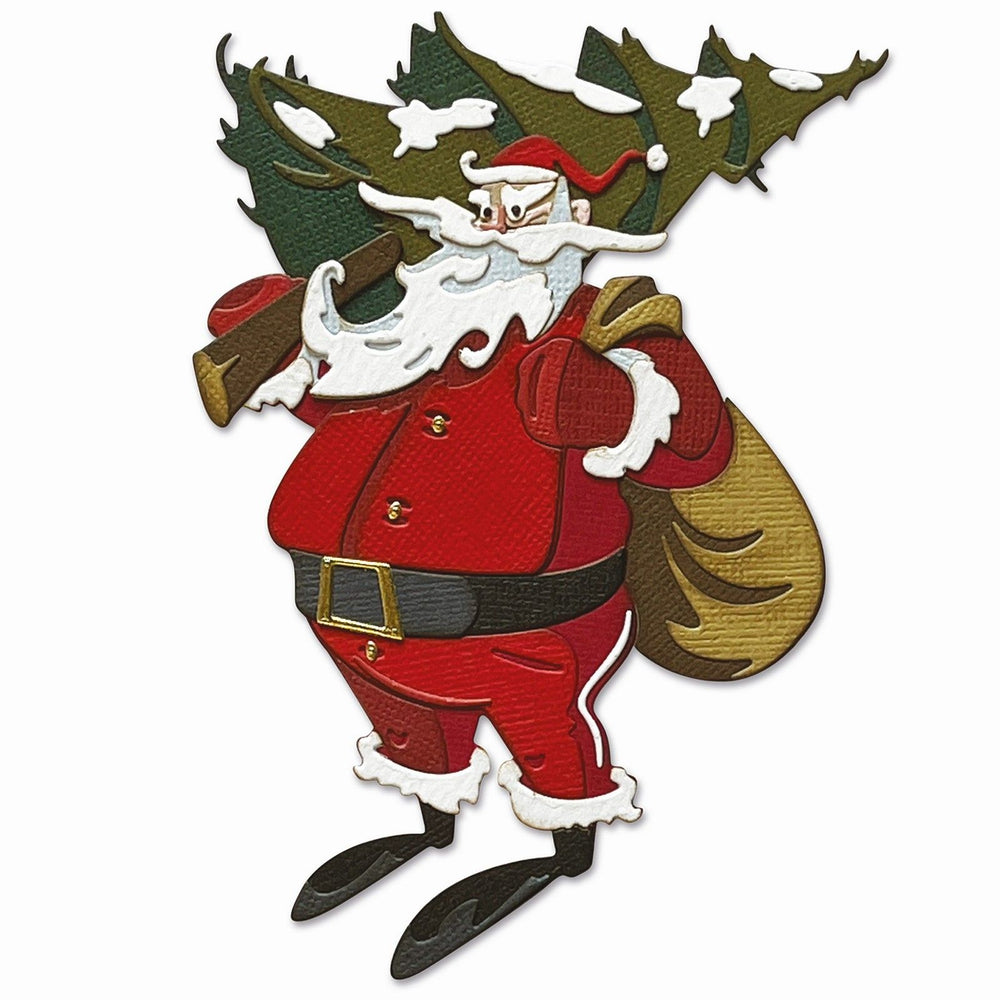 Sizzix • tim holtz thinlits die set woodland santa colorize 18pcs