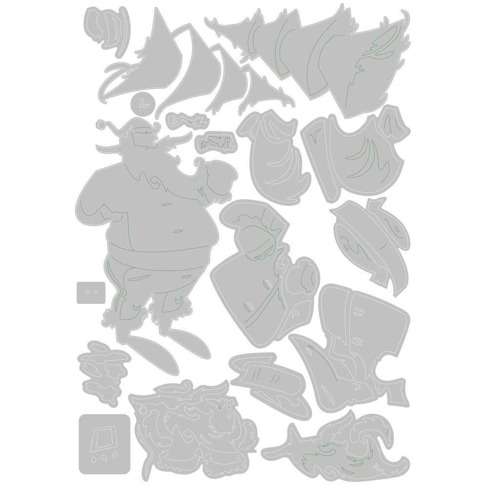 Sizzix • tim holtz thinlits die set woodland santa colorize 18pcs