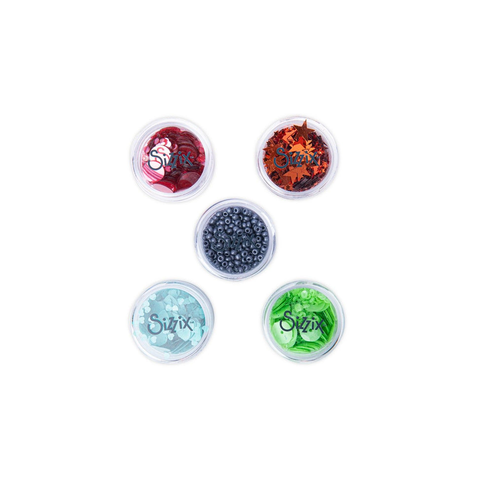 Sizzix • making essential sequins beads muted 5gram per pot 5pieces