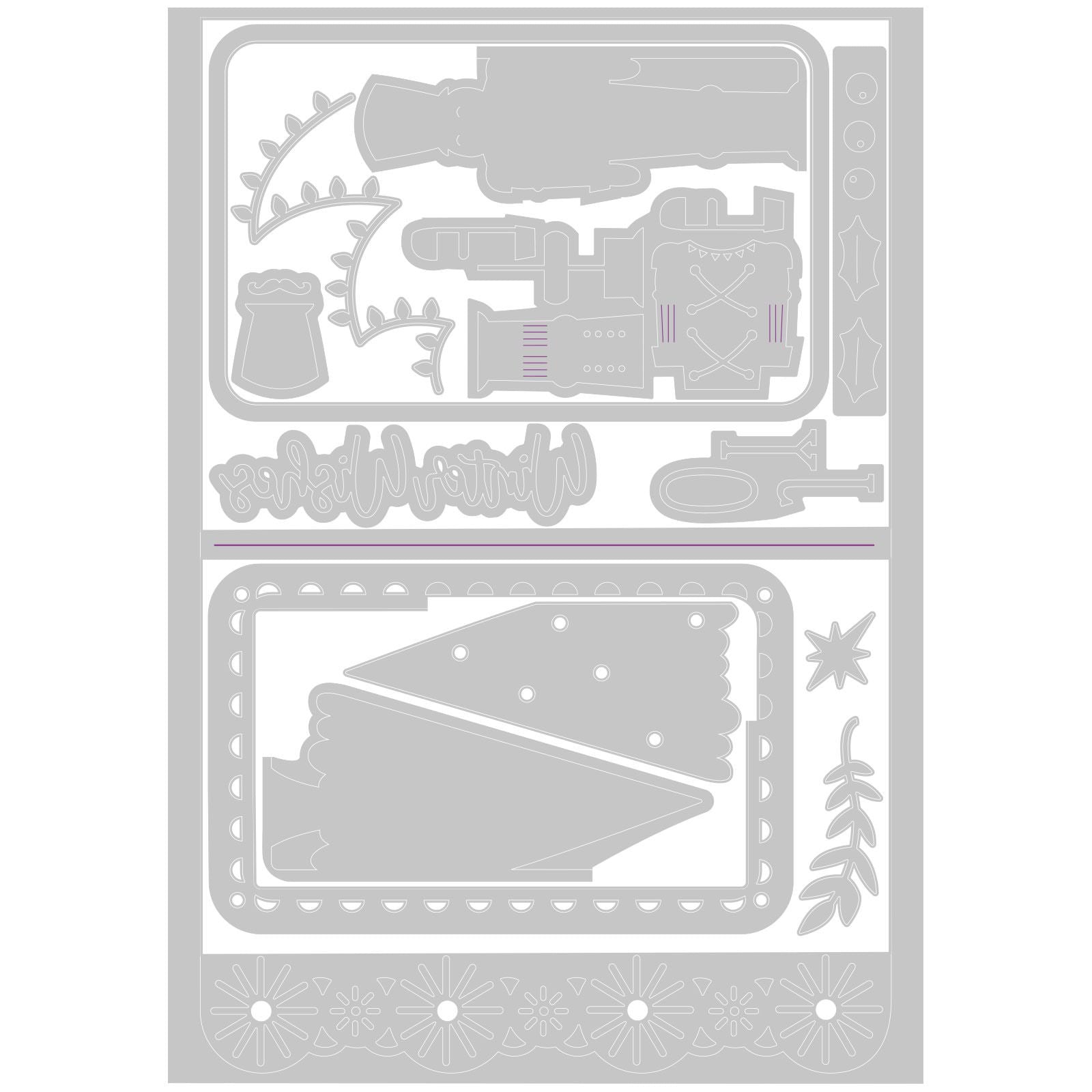 Sizzix • thinlits snijmallen nutcracker card base