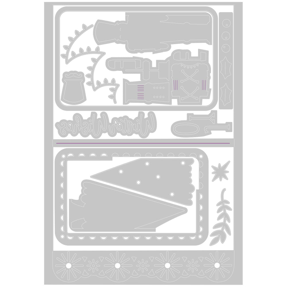 Sizzix • thinlits snijmallen nutcracker card base