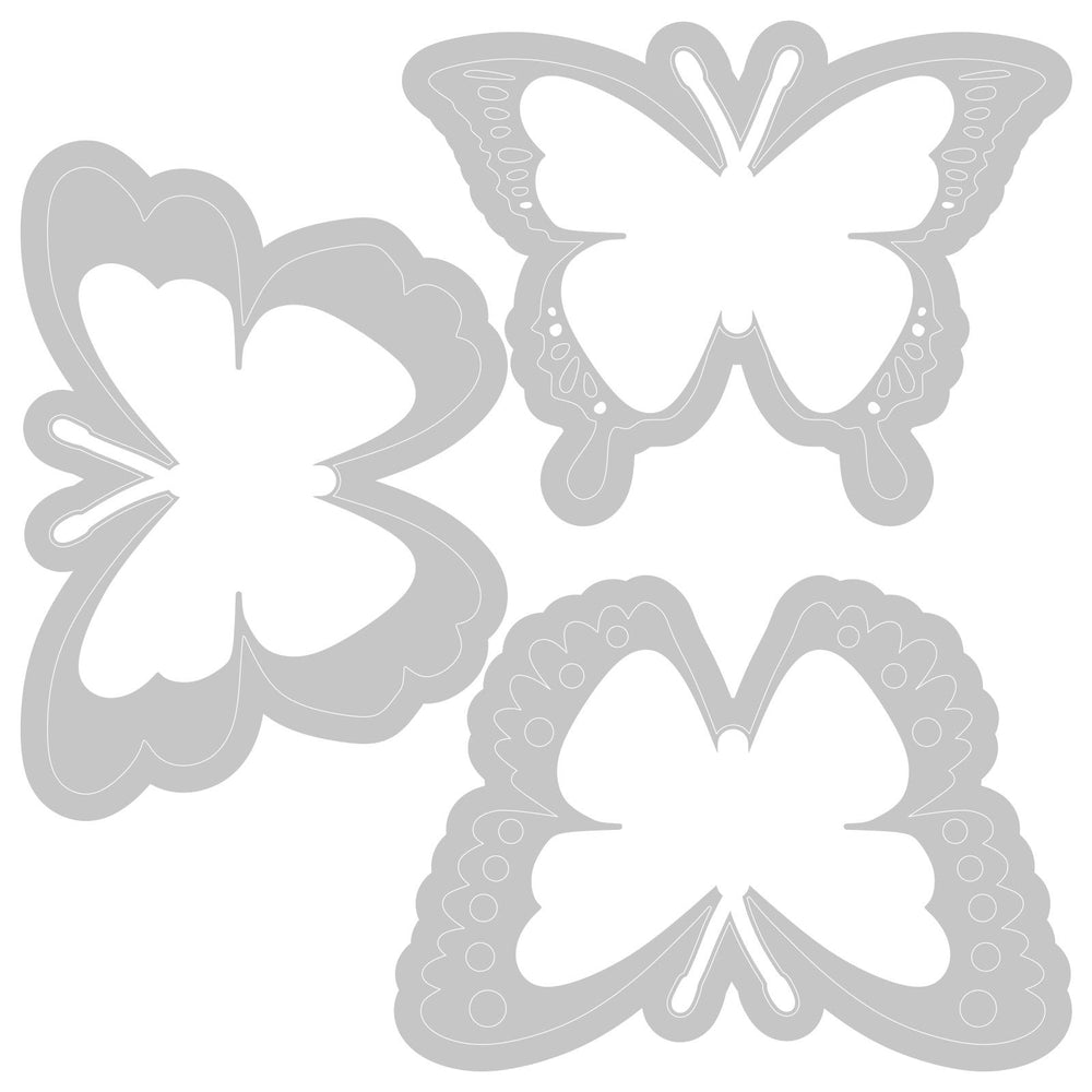 Sizzix • switchlits embossing folder detailed butterflies