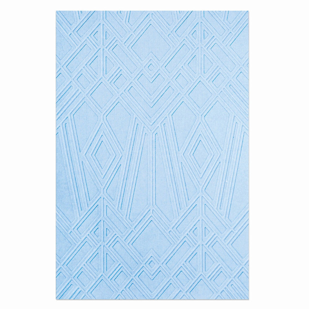 Sizzix • multi-level textured impressions embossing folder geo diamonds