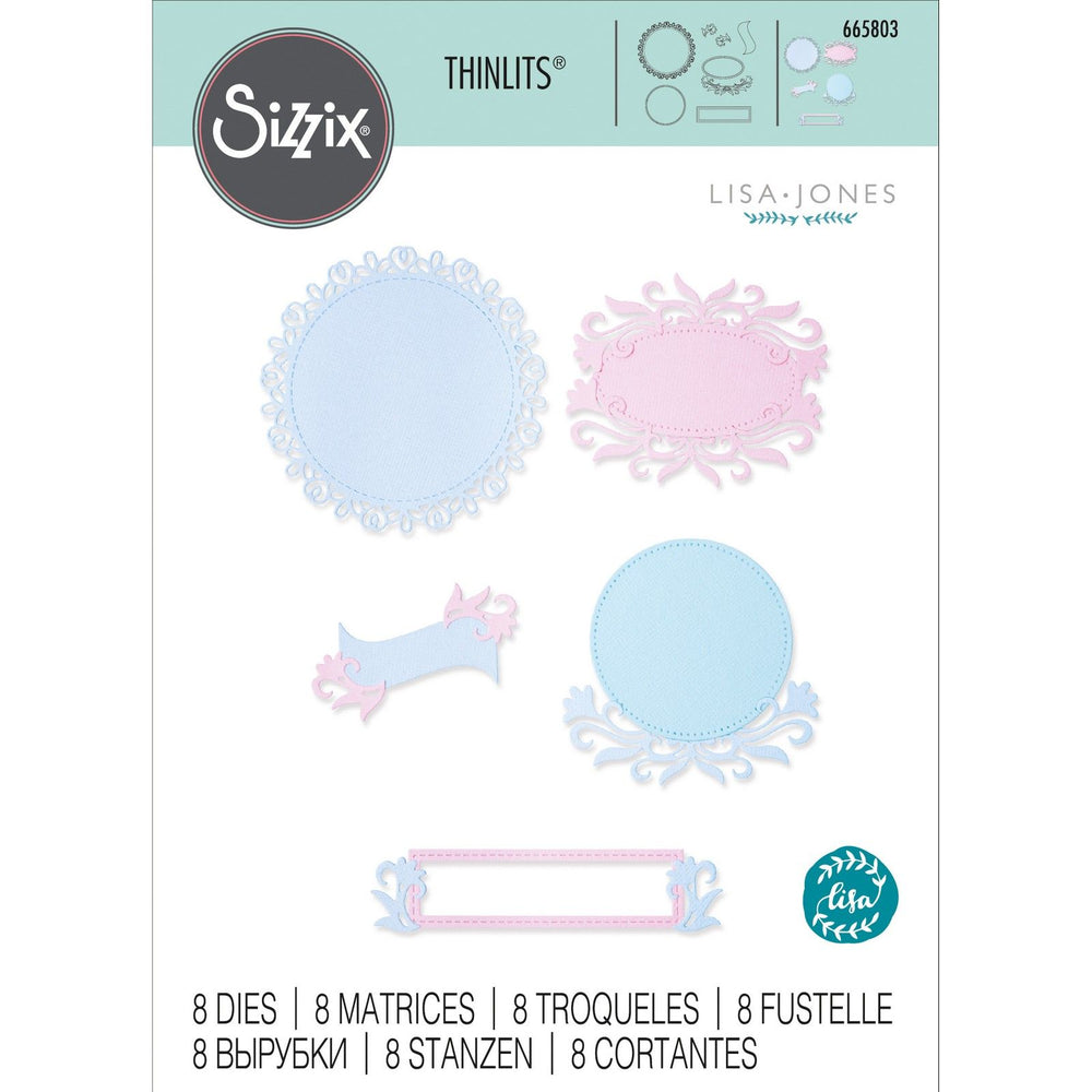 Sizzix • thinlits die set flourish frames