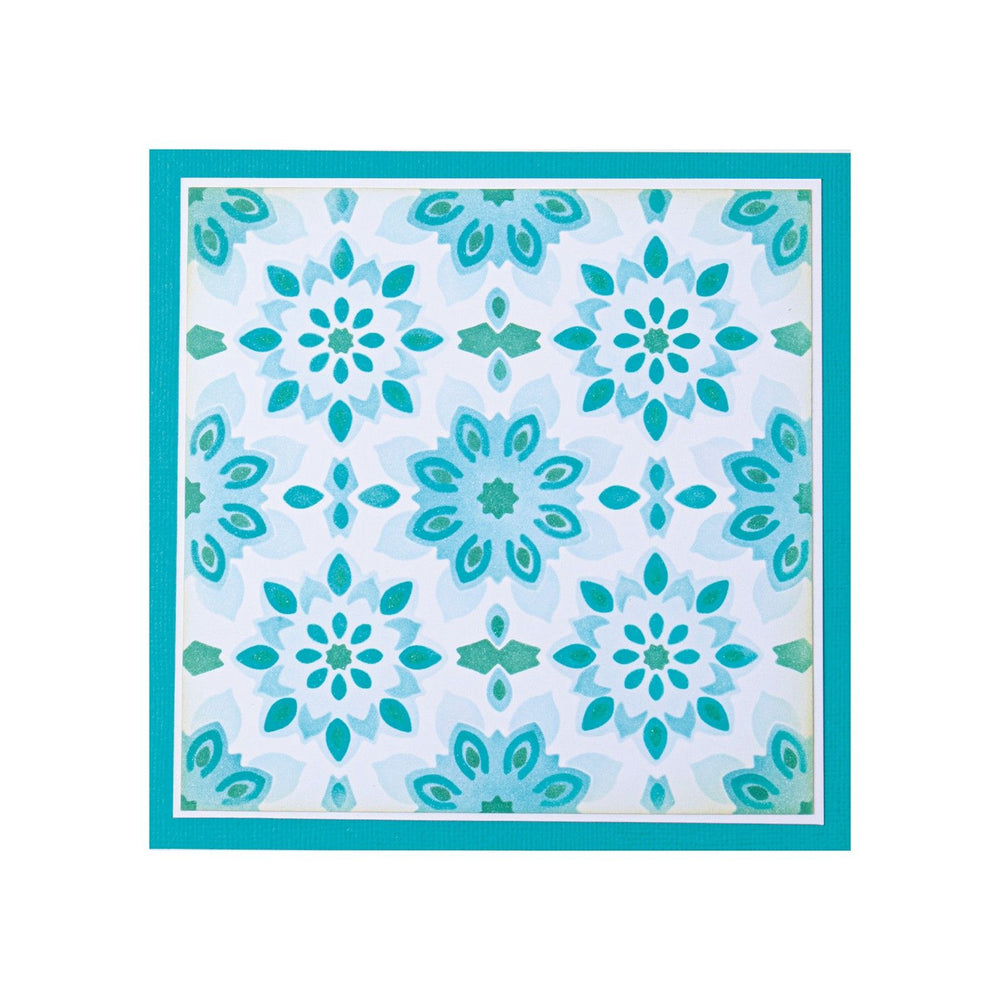 Sizzix • layered stencils geo background 4stuks