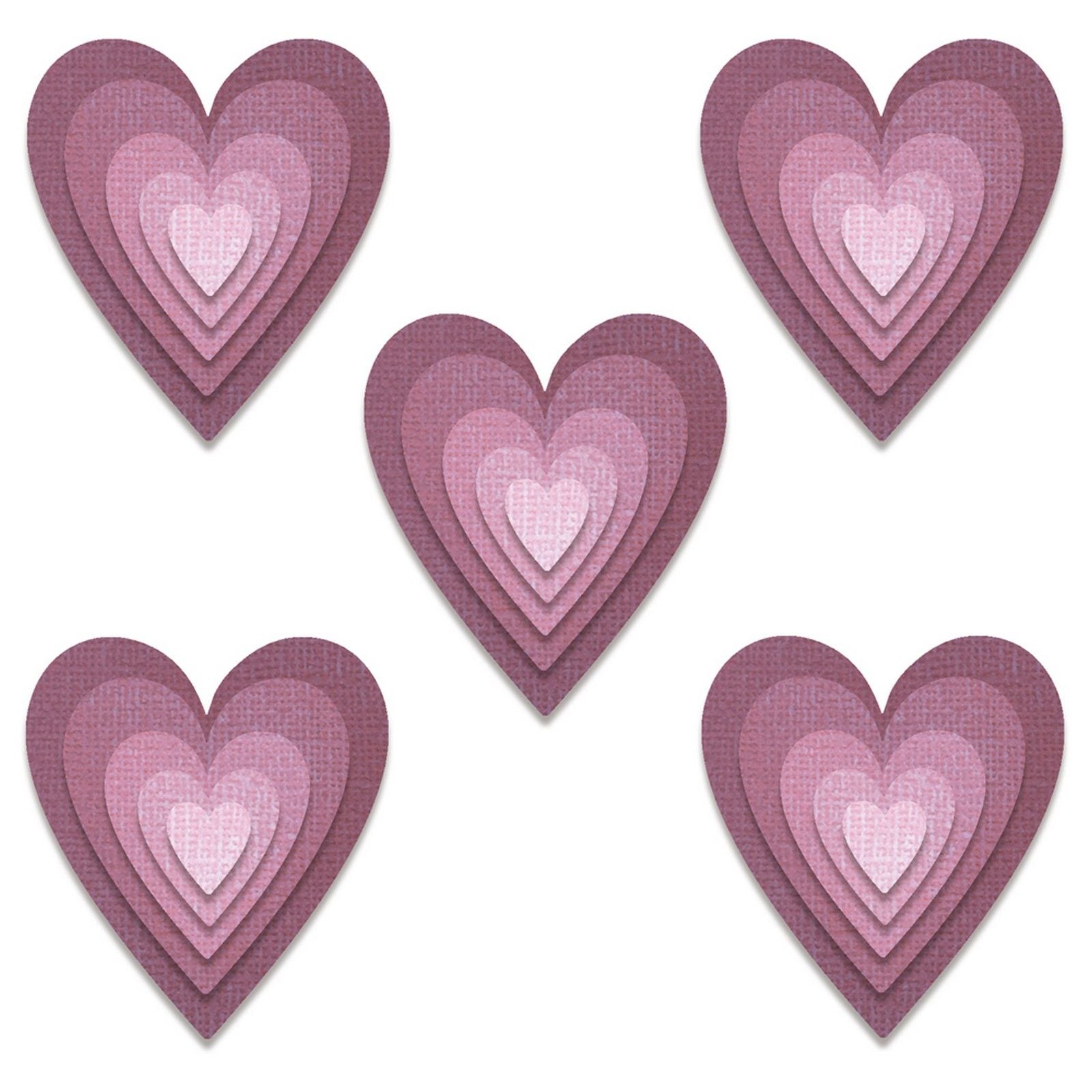 Sizzix • tim holtz thinlits die set stacked tiles hearts 25pcs