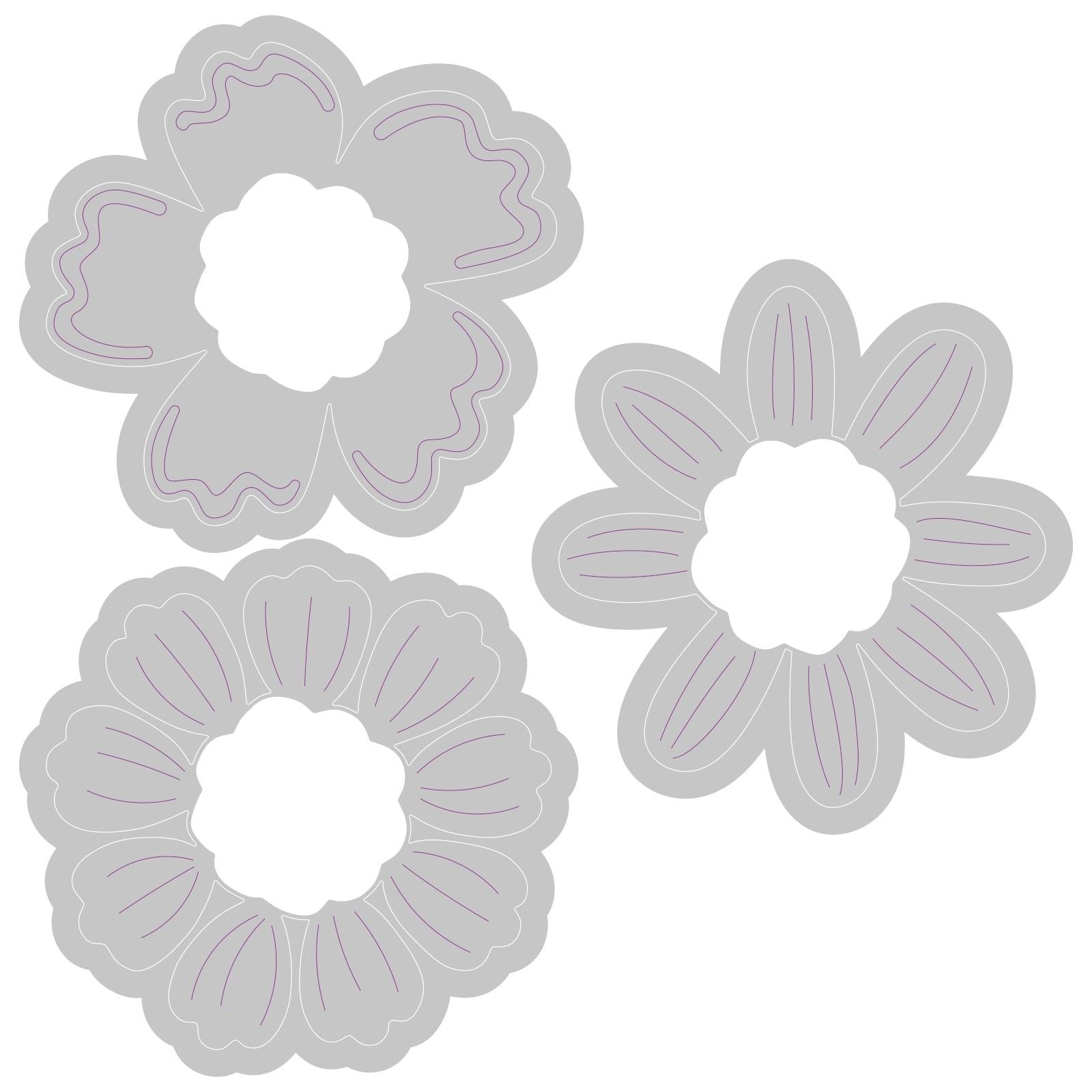 Sizzix • switchlits embossing folder detailed blooms