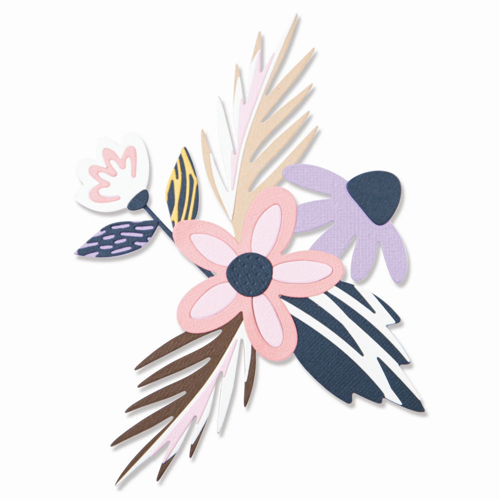 Sizzix • thinlits die set bohemian florals 12pieces