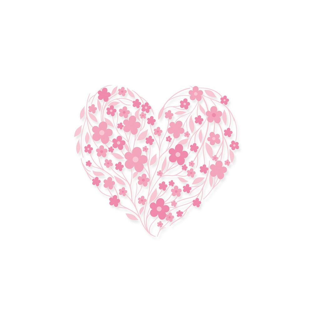 Sizzix • layered clear stamp set blossom heart 3pieces