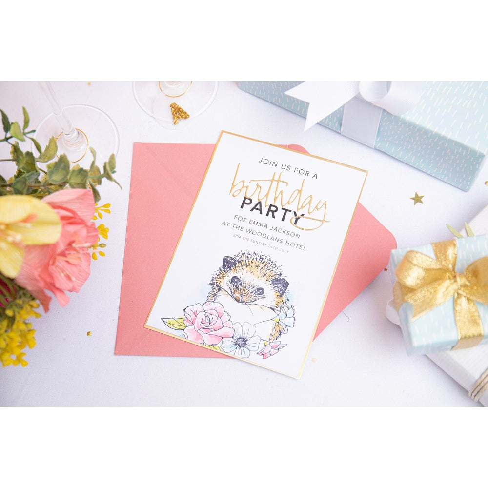 Sizzix • layered clear stamps set floral hedgehog by olivia rose