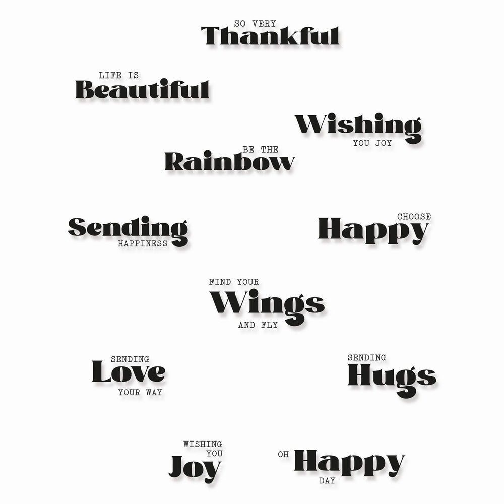 Sizzix • clear stamps set good vibes nr4 12pieces