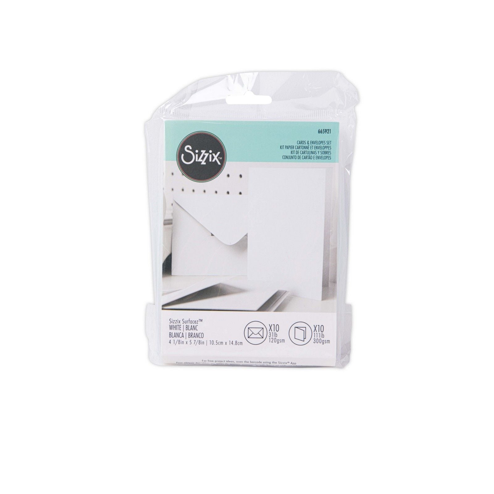 Sizzix • surfacez card envelope pack white