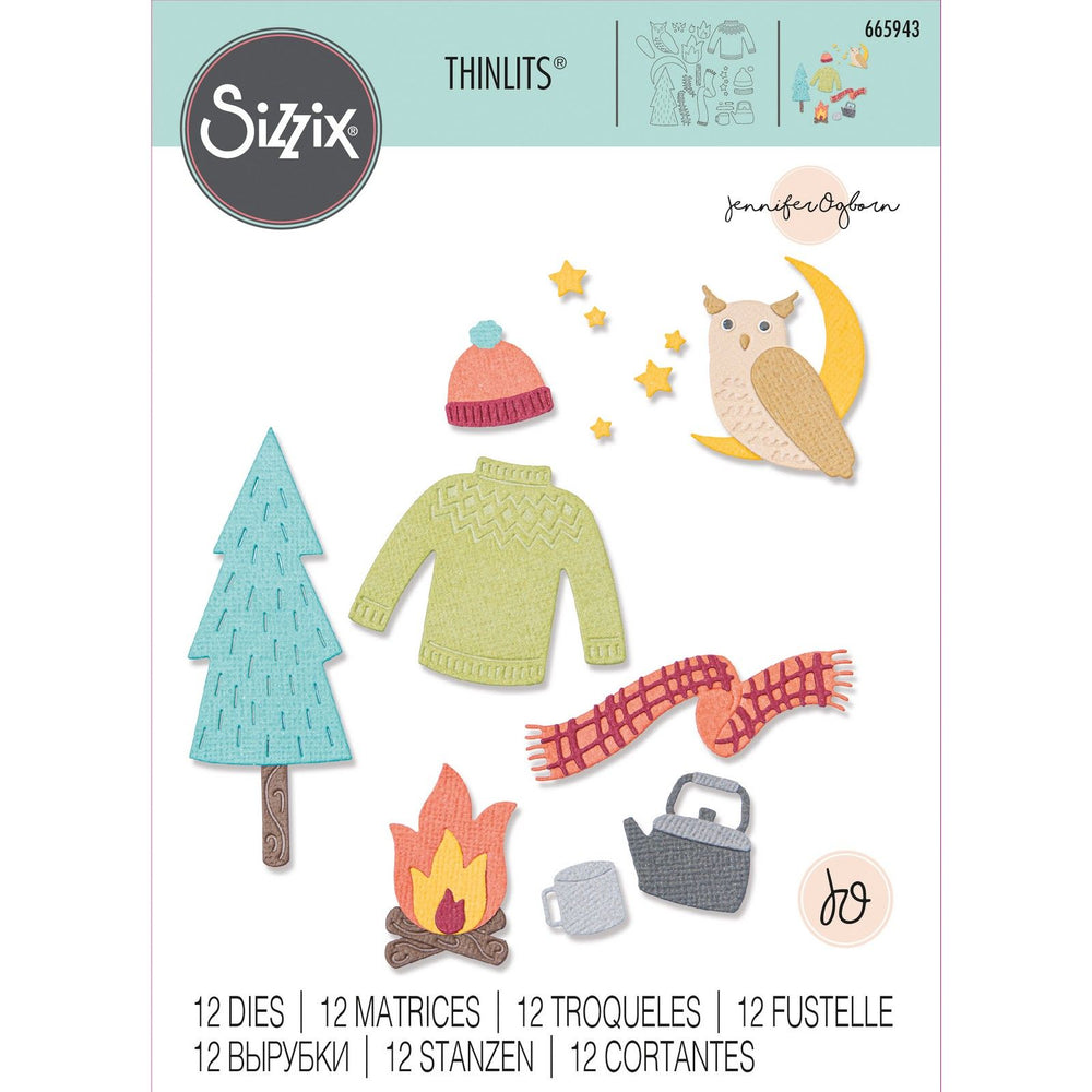 Sizzix • thinlits die set cozy woodland