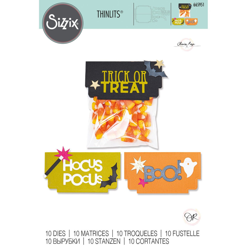 Sizzix • thinlits die set halloween toppers