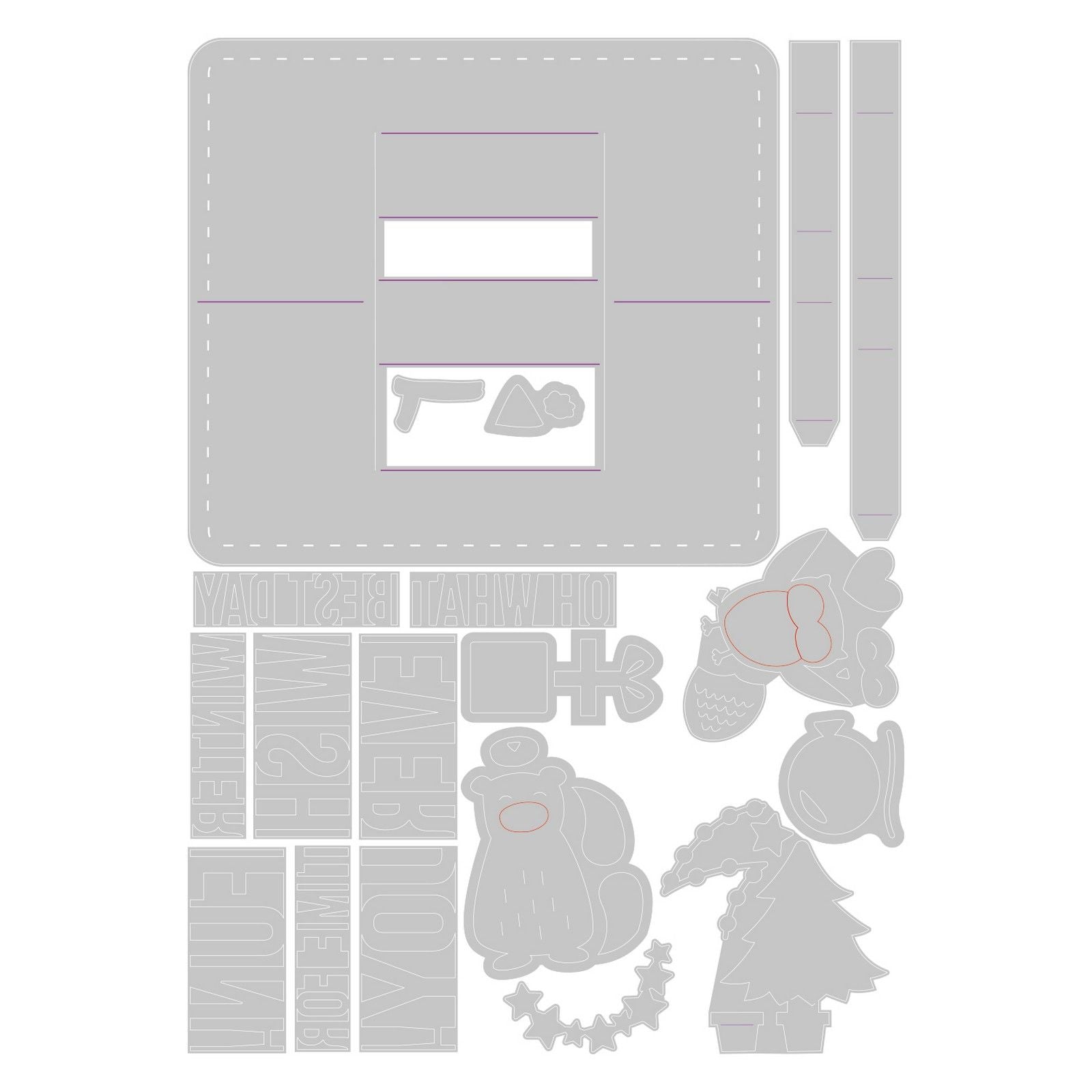 Sizzix • thinlits die set multi-phrase pop-up
