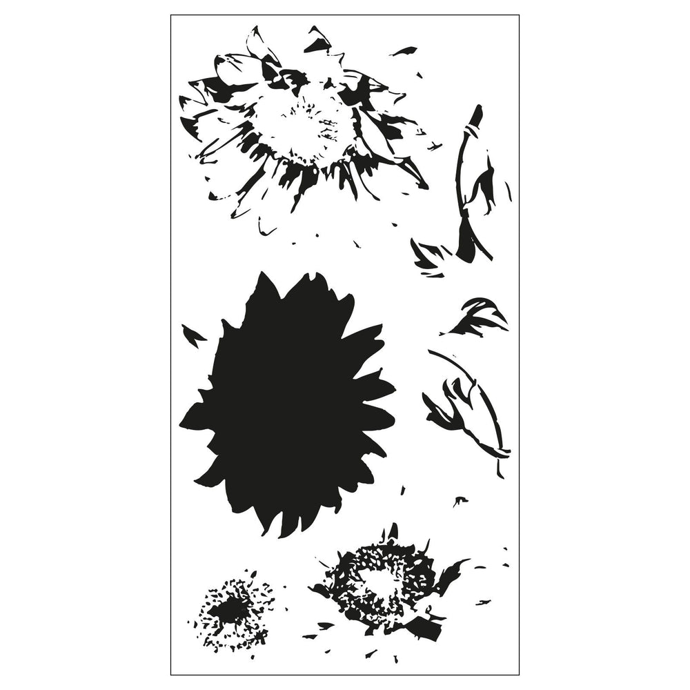 Sizzix • layered clear stamps sunflower stem