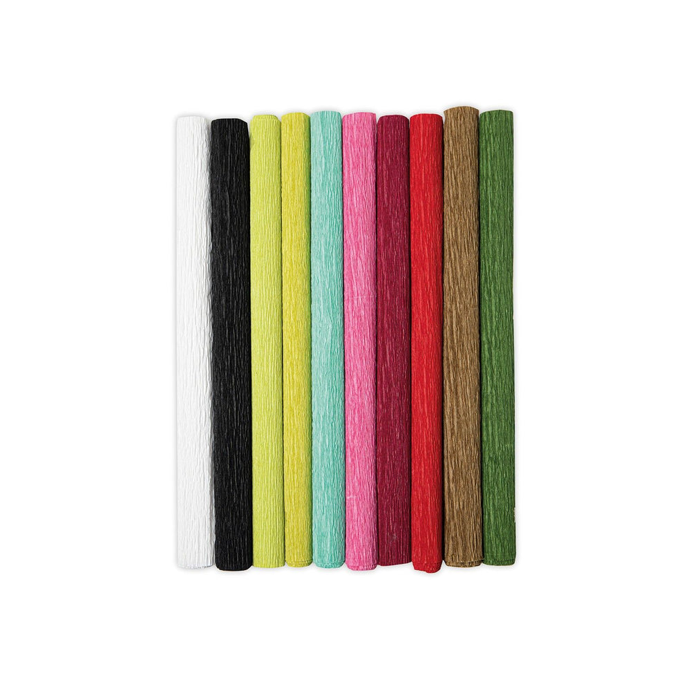 Sizzix • surfacez crepe paper, 12x24 10 sheets festive