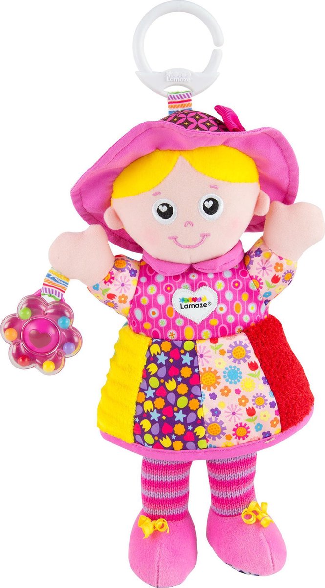 Lamaze mijn vriendin emily - grijp- en bijtspeelgoed - educatief babyspeelgoed - knuffel - spelen en ontdekken