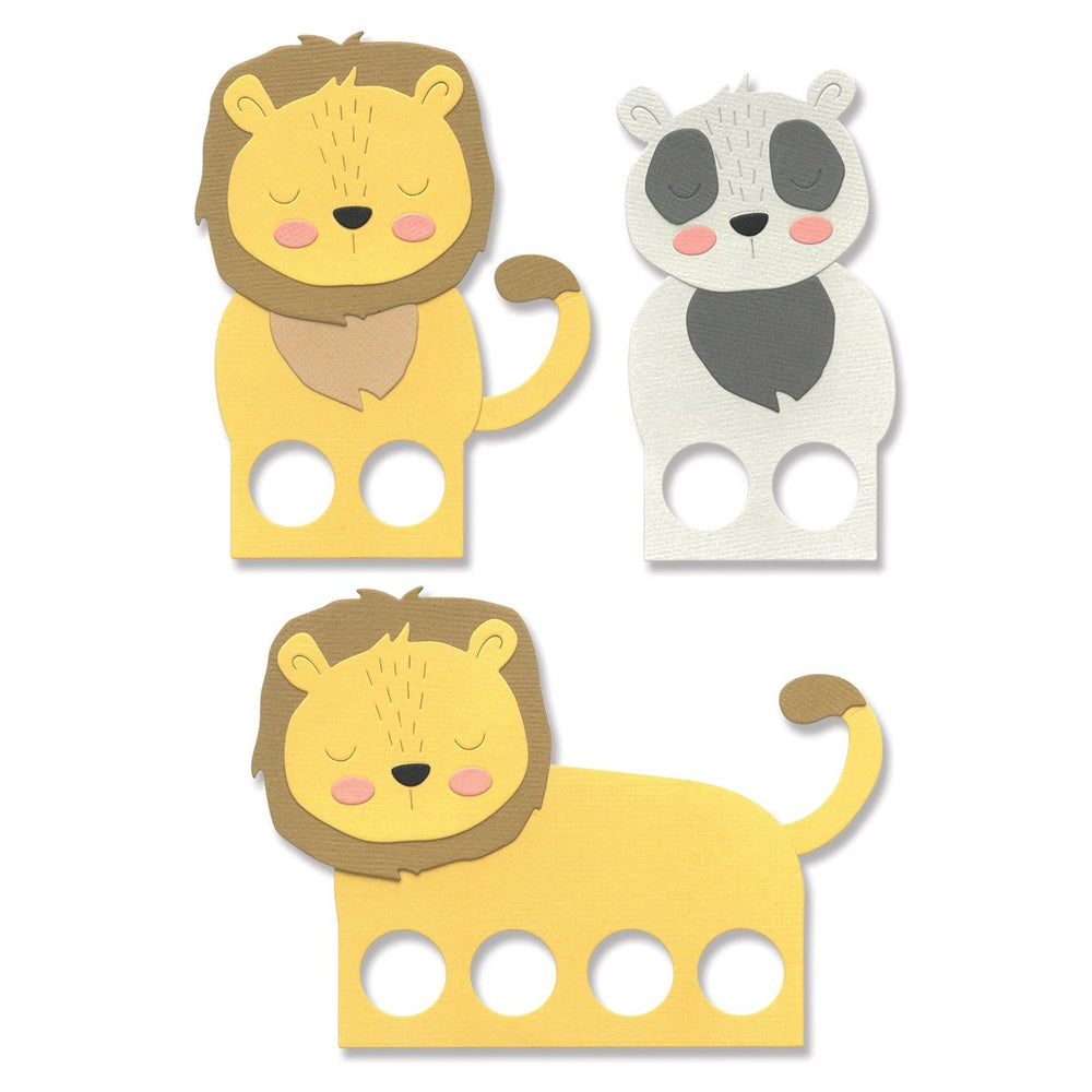 Sizzix • thinlits die set animal finger puppets