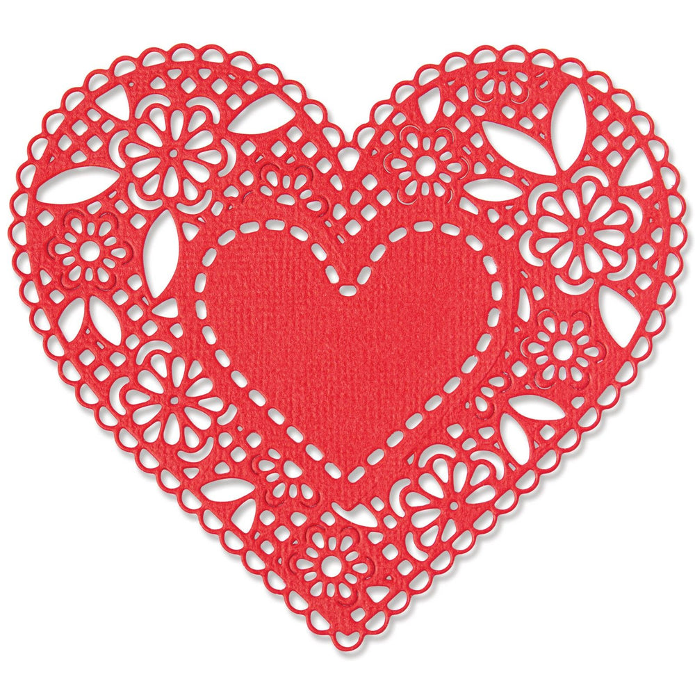 Sizzix • thinlits die set doily heart