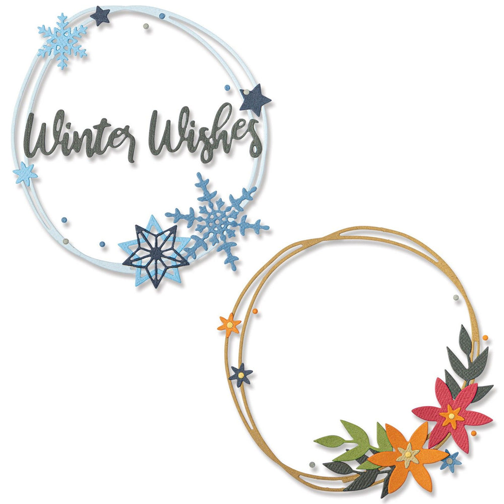 Sizzix • thinlits die set winter wreath