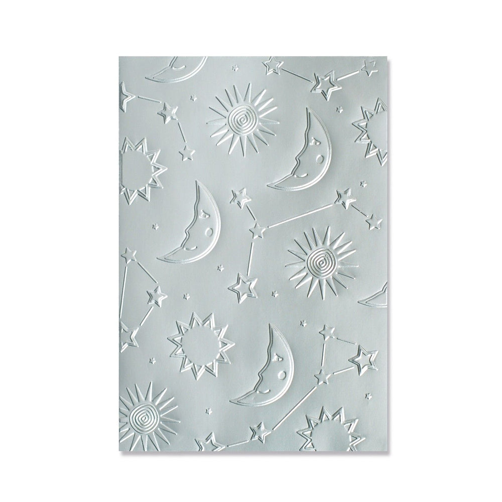 Sizzix • multi-level textured impressions embossing folder moon light