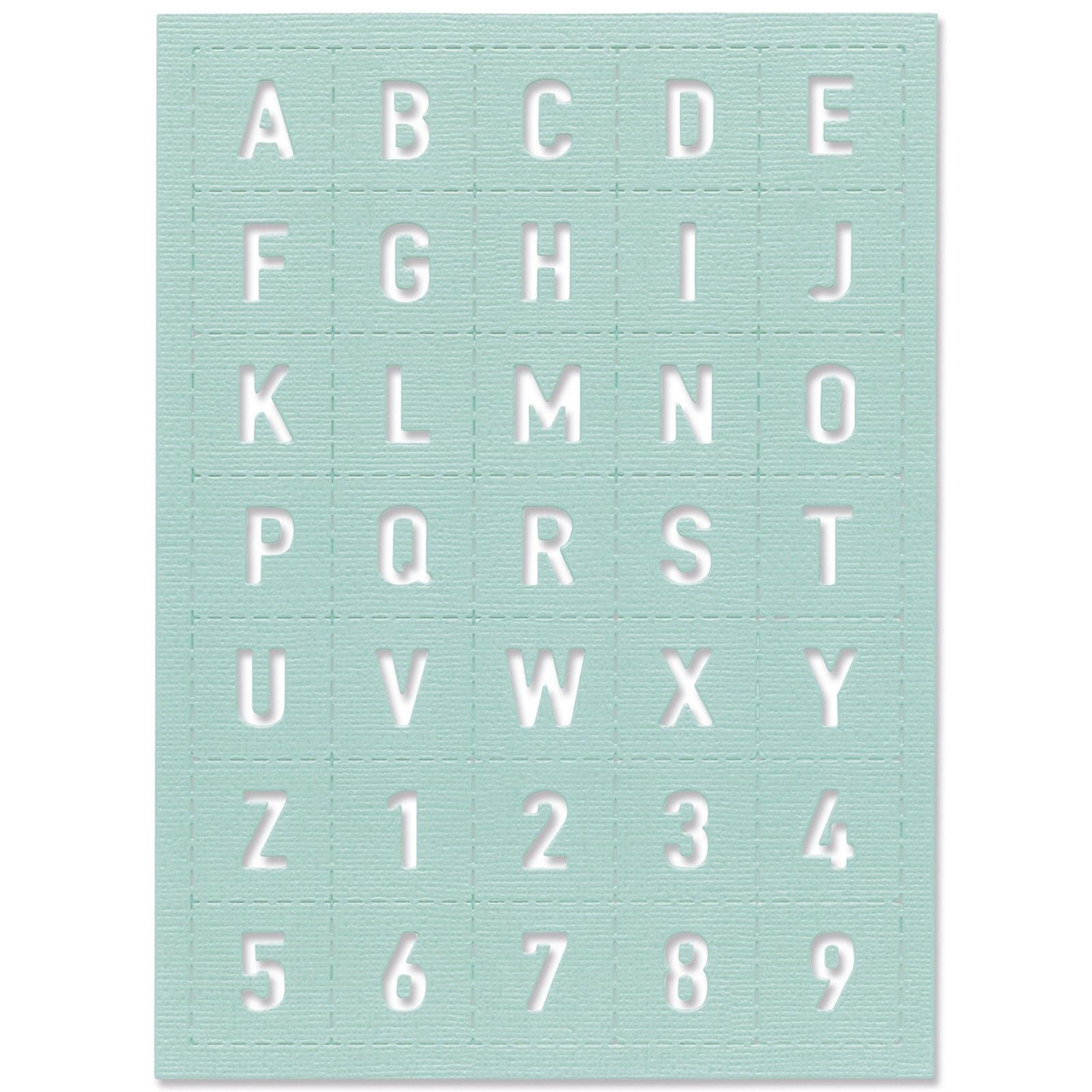 Sizzix • thinlits die tile alphanumeric