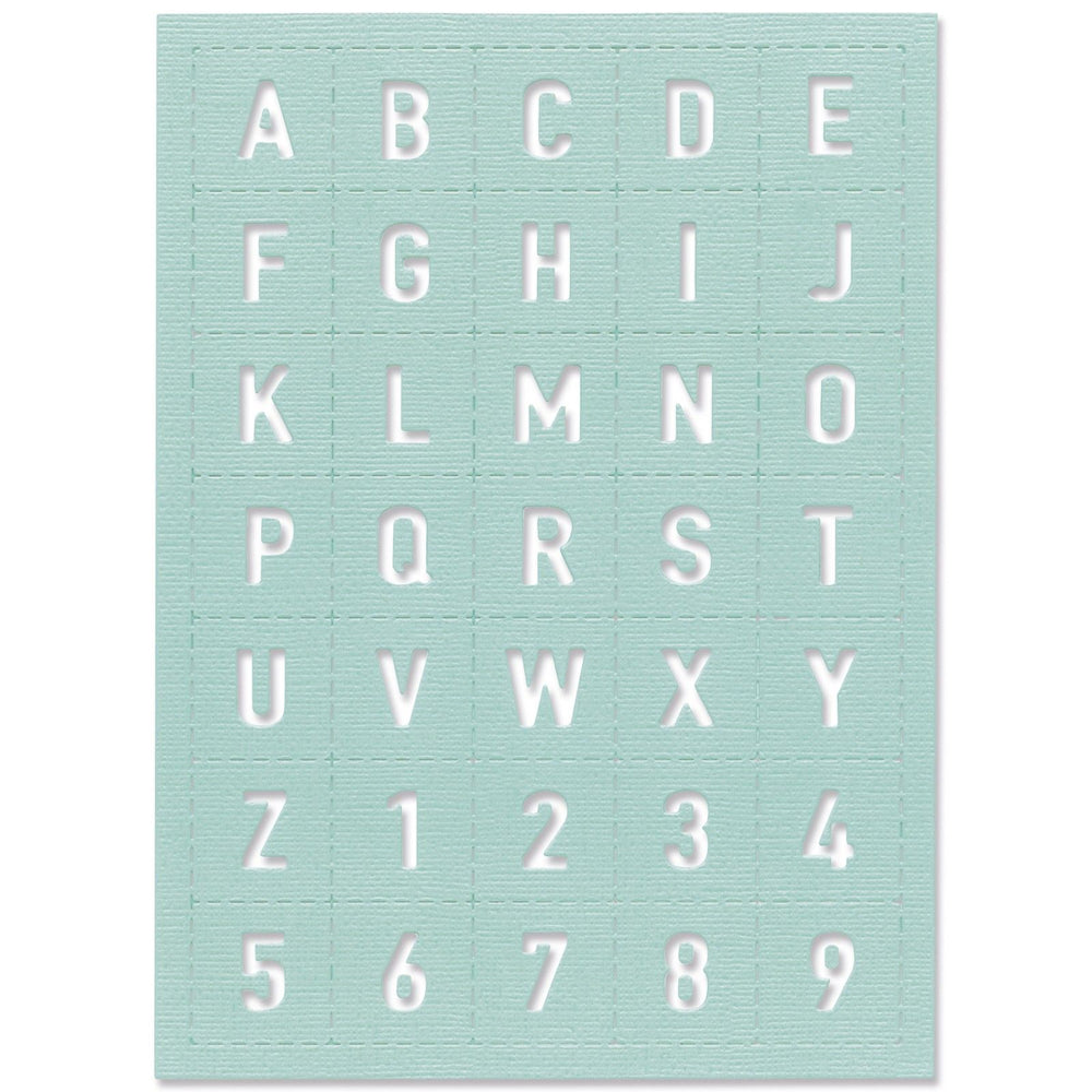 Sizzix • thinlits die tile alphanumeric