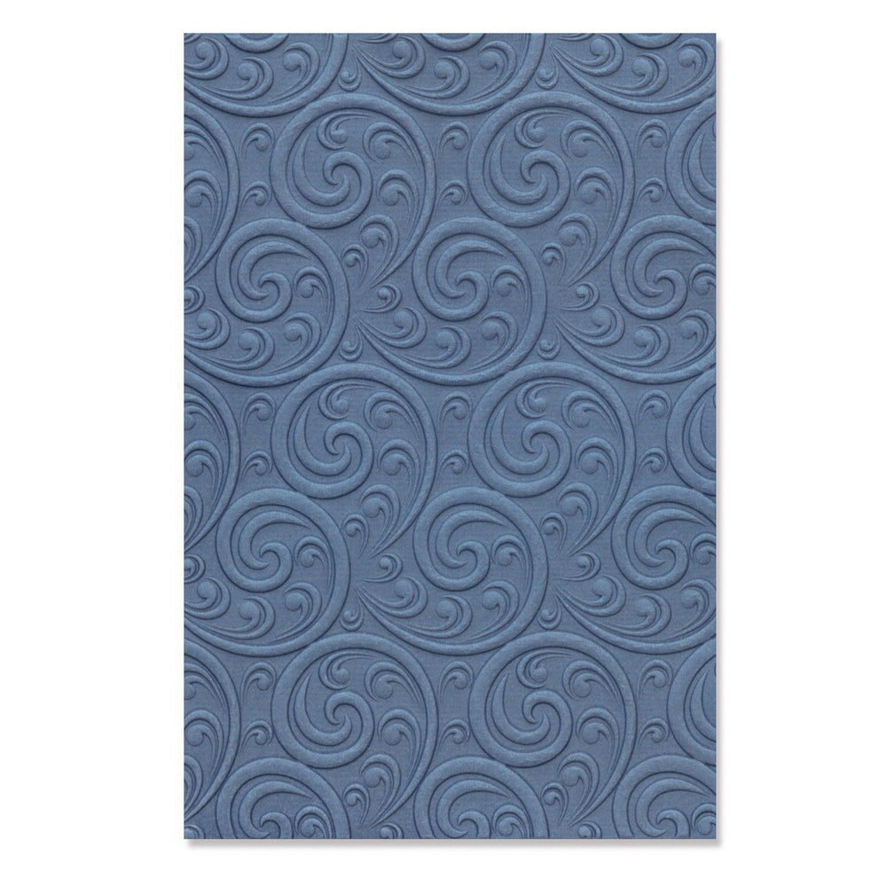 Sizzix • 3-d textured impressions embossing folder ornamental spiral