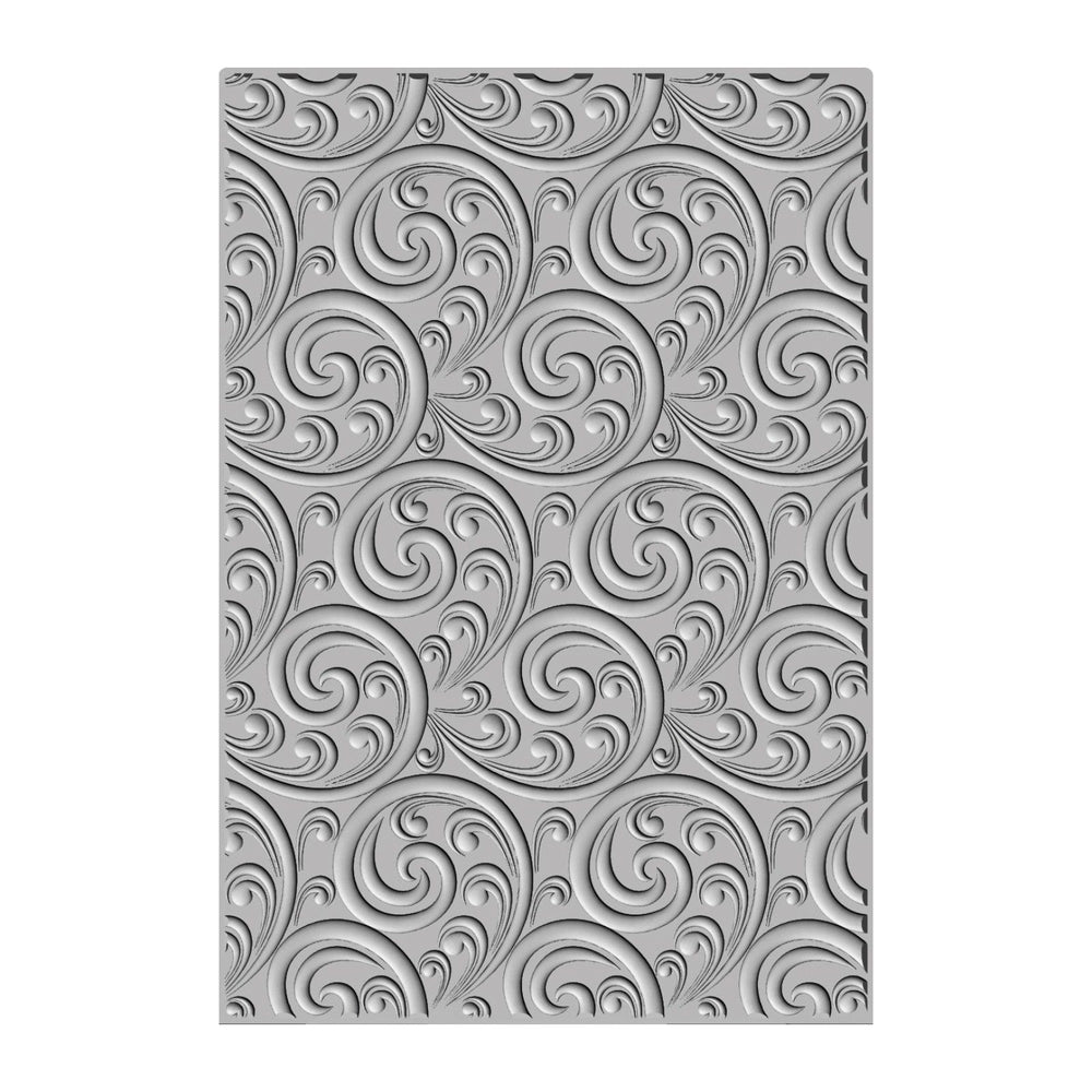 Sizzix • 3-d textured impressions embossing folder ornamental spiral