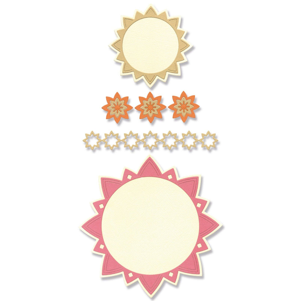 Sizzix • thinlits die set geo frames borders 10stuks