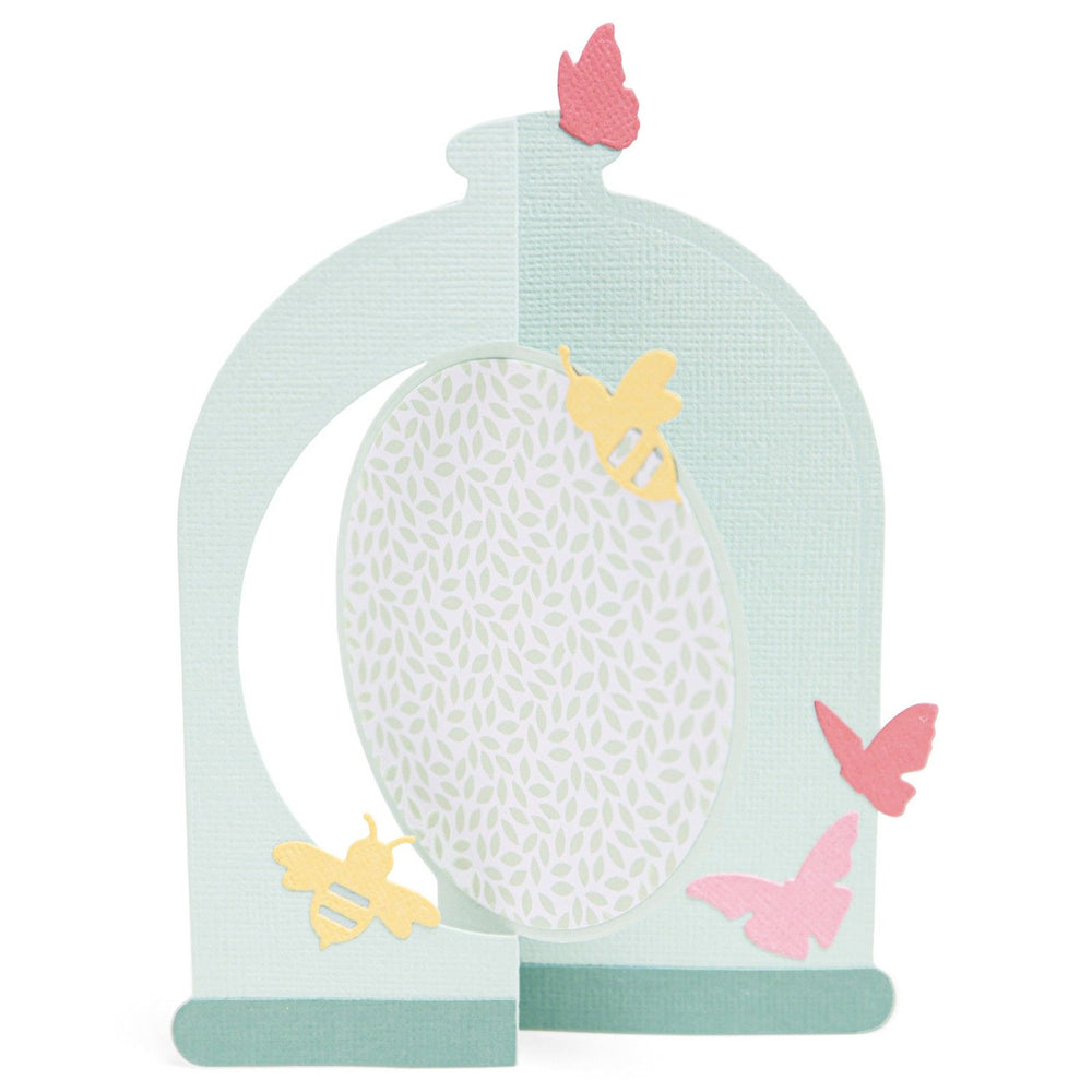 Sizzix • thinlits die set card, bell jar by jen long