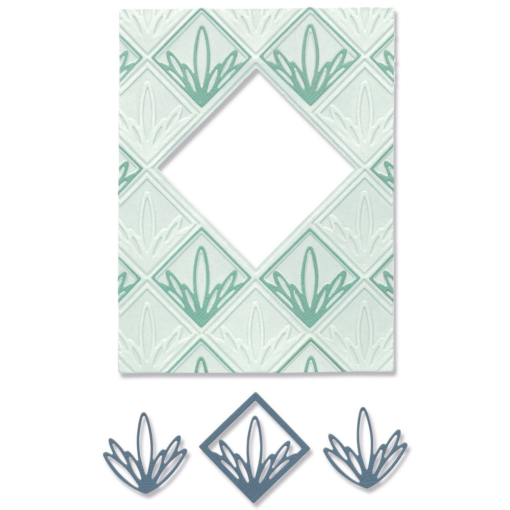 Sizzix • 3-d impresslits embossing folder ornate frame
